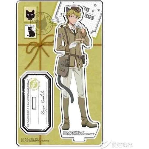 Anime Bungo Stray Dogs Cat dazai osamu Nakajima Atsushi Ryunosuke Akutaga Acrylic BL Stand Display Model Plate Desk Decor Gift