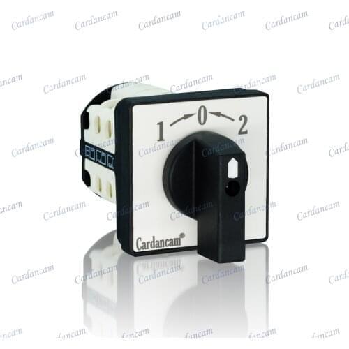 Cardancam TA10-20(LW26/LW39/LW38/CA10/C26)Rotary Cam Swtich Changeover Switch Ui660V Ith 20A Reset 1-0-2 1P/2P/3P/4P/5P