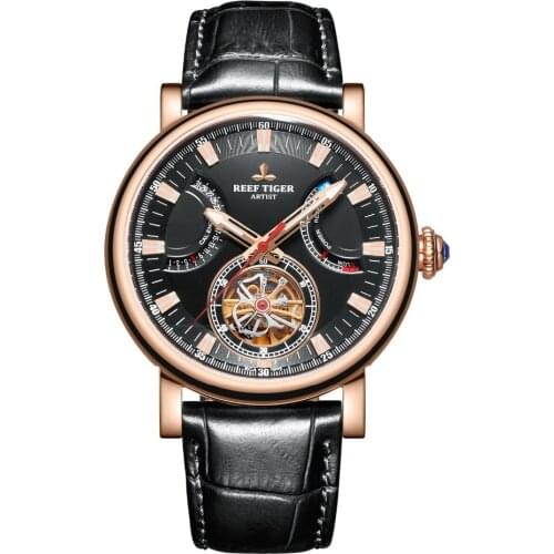 Reef Tiger men watch luxury automatic relogio masculino mechanical wrist watches luxury relogio dress power reserve RGA1950