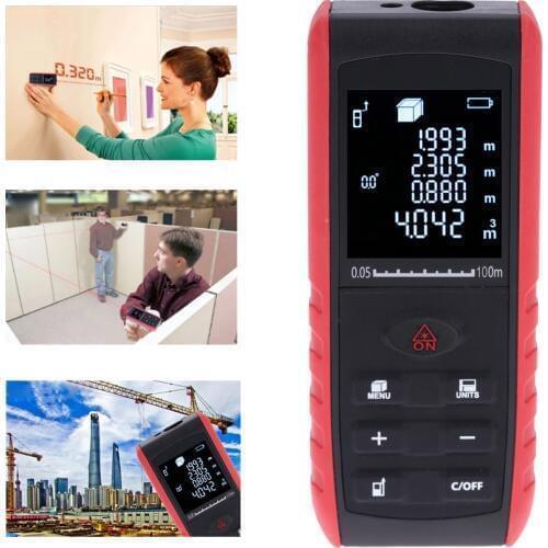 Laser Rangerfinder Handheld Digital trena Laser Distance Meter Range Finder Distance Measure Area/Volume Tool 40m 60m 80m 100m