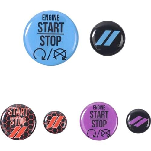 For 2010-2021 Dodge Charger/Challenger Start Stop Button Sticker Emblem Trunk Release Button Cover Decal