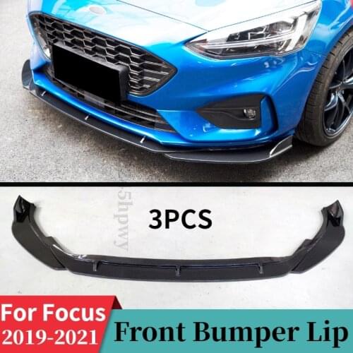 For Ford Focus ST Line MK4 2019 2020 2021 Front Bumper Lip Diffuser Bumper Spoiler Splitters Body Kit Protector Accessories
