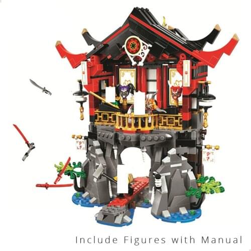 809pcs The Temple of Resurrection With Figures Building Block Compatible ninjagomovie 70643 Toys for children