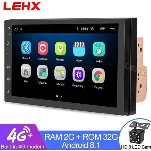 7 inch Android 9.0 2 Din Car radio Multimedia Playe Universal auto Stereo Gps Navigation Bluetooth Video Player Rear Cam