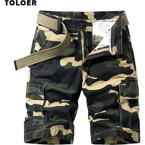 2021 New Summer Camouflage Tactical Cargo Shorts Men Military Cargo Shorts Mens Cotton Casual Loose Sweatpants Jogger Pants