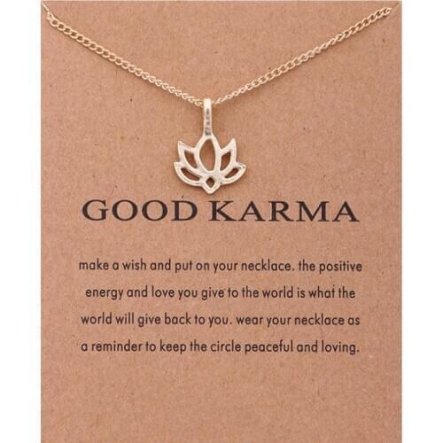 New gold and silver lotus alloy clavicle fishbone Necklace