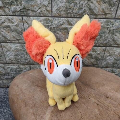 Original Pokemon Pikachu Series Fennekin Plush Toy Stuffed Dolls 20cm High Quality Christmas Gifts For Children