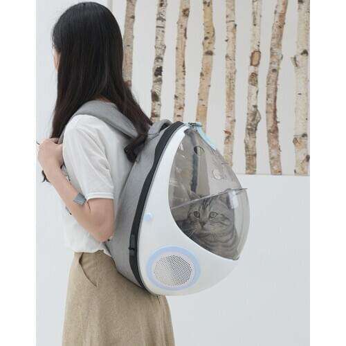 Pet Luxury Carrier for Cat Transparent Dog Backpack Cats Box Dogs Bag Space ABS Pets Puppies Outdoor Travel Carrying Products