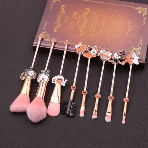 Halloween Gift Makeup Brushes Sets Maquiagem Foundation Powder Cosmetic Blush Eyeshadow Women Beauty Glitter Make Up Brush Tools