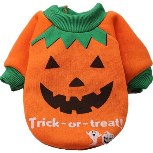 Halloween Funny Pet Dog Cat Costumes Warm Clothes For Small Dogs Cats Printed Puppy Coat Jackets Chihuahua Pug Clothing Outfits