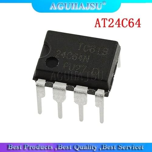 10PCS AT24C64 AT24C64ADIP8 DIP 24C64 DIP new original