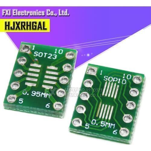 10PCS SOT23 MSOP10 SOP10 UMAX to DIP10 Transfer Board DIP Pin Board Pitch Adapter igmopnrq