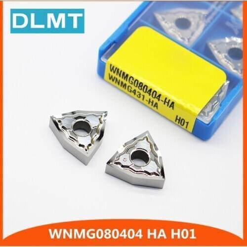 10Pcs WNMG080404 HA H01 WNMG431 Aluminum cutter blade Insert Mill Tool Machining Center Cutting Tool wood turning tools AL+TIN