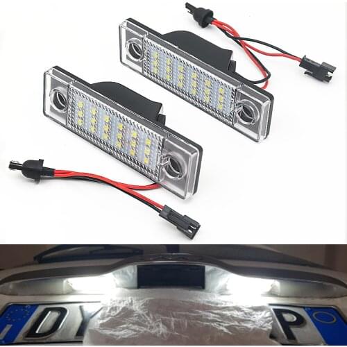 2Pcs 18LED Car License Number Plate Light Led Auto Boot Light For Chevrolet Cruze 2006~ Car Accessories