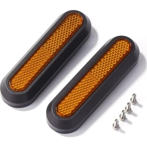 2pcs Reflective Rear Wheel Hub Cover Stickers Protective Skateboard Case for Xiaomi Mi Electric Scooter Pro 2 M365