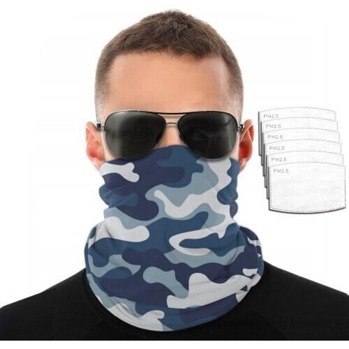 2020 Polyester Bandana Magic Neckerchief Mens Scarf Camouflage-Pattern Versatility Caps Cycling Elastic snood