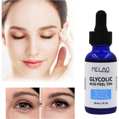 30ml Glycolic Acid Peel Repair Solution Serum Shrink Pores Brighten Skin Color Balance Water And Oil Improve Acne Skin Care
