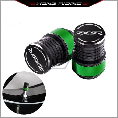 For Kawasaki ZX-9R ZX9R CNC Aluminum Motorcycle Accessories Wheel Tire Valve Caps Covers