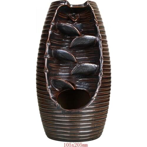 Waterfall Smoke Backflow Incense Burner Ceramic Aromatherapy Furnace Smell Aromatic Home Decor Porcelain +10pcs Free Cones