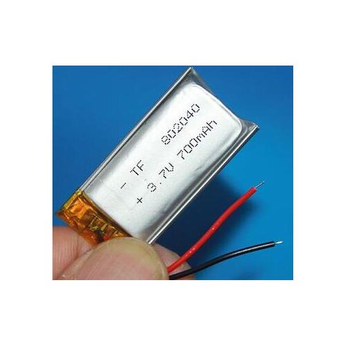 Free shipping 2pcs/lot 802040 3.7v 700mah superior quality polymer lithium rechargeable battery li-po battery