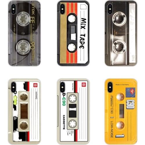 Retro Side Old Style 3310 Tape Cassette For Samsung Galaxy A3 A5 A7 A9 A8 Star A6 Plus 2018 2015 2016 2017 Soft Transparent Case