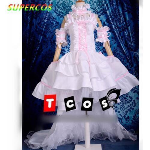 Chobits Eruda White dress Gorgeous Lolita Dress Cosplay Costume