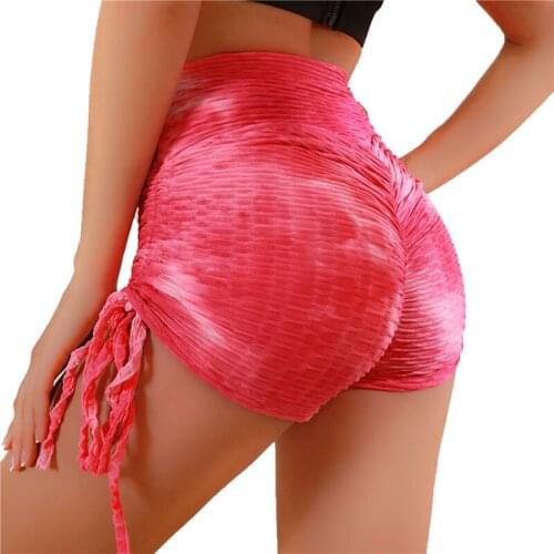 Women Yoga Gym Jogging Running Shorts Shorts High Waist Lifting Push Up Tight Sports Pocket Fitness Yoga Short Pants
