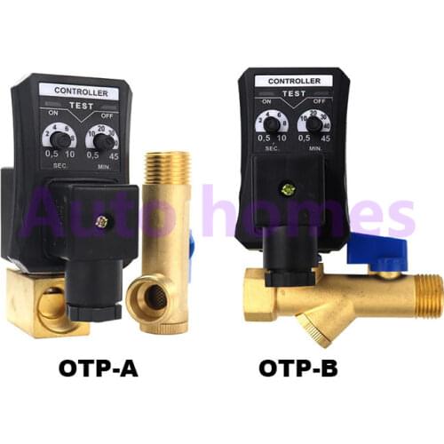 Air compressor drain valve OPT-A / OPT-B timing valve electric switch solenoid valve