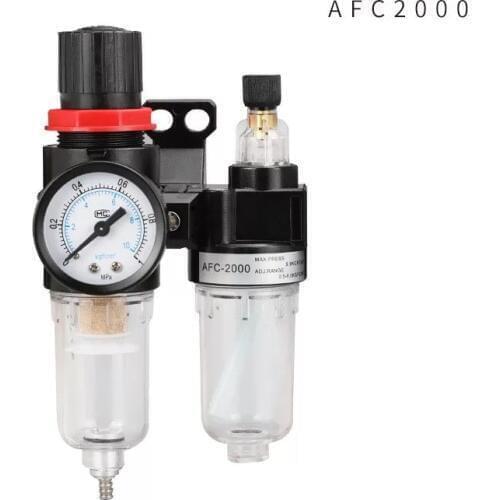 AFC2000 oil/Water Separator Filter Compressor Tools Parts Oil Water Separator Air Pressure Regulator Airbrush