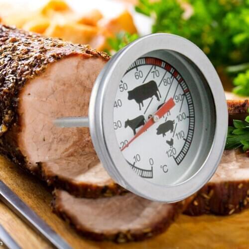 Stainless Steel Pocket Probe Thermometer Gauge For BBQ Cooking Meat Food