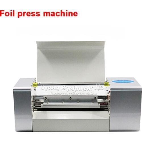 Foil press machine 400A 360X252MM foil stamping printer 220V 110V Compatible can add rolling reel kit