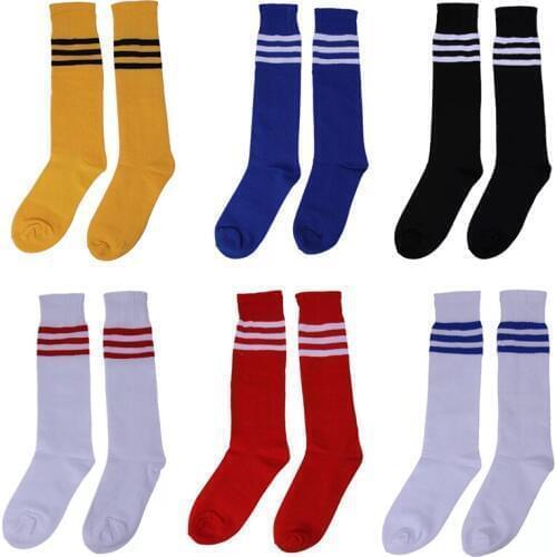 Men and Women Outdoor Sports Stripe Compression Socks Football Soccer Socks Girl Sexy Knee-High Dancing Cosplay Sports Footwear