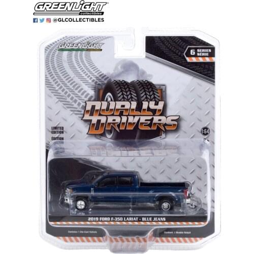 NEW GREENLIGHT 1:64 2019 FORD F-350 LARIAT blue jeans Collection die-cast alloy car model