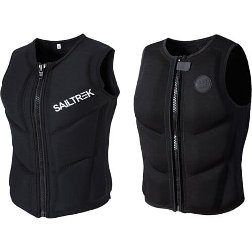 New Professional Life Jacket Surfing Vest Motorboat Vest Neoprene Super Elastic Buoyancy Protective Swimming Boating Vest 2021