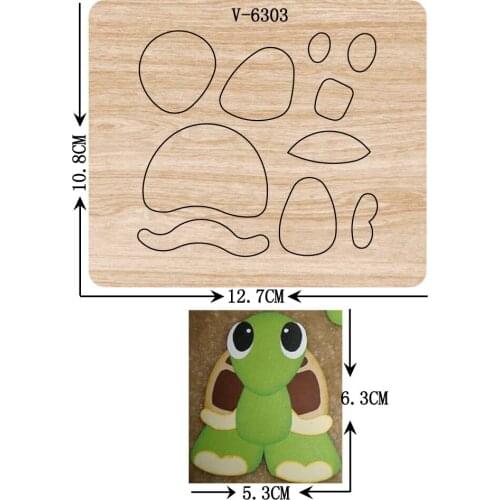 New tortoise wooden dies cutting dies for scrapbooking Multiple sizes V-6303
