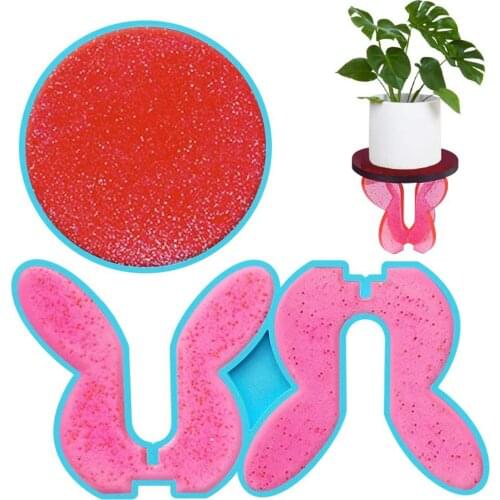 Potted Plant Stand Resin Mold Plant Holder Silicone Mold For Plant Racks, Coasters, Coffee Racks, Bowl Mats,decorative Mats
