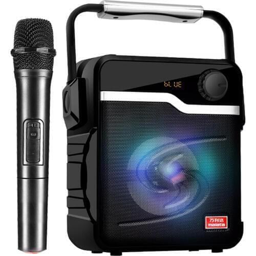 Portable Speakers Fad Colored Lights Bluetooth Speaker Wireless Loudspeaker with Mic Stereo Bass Outdoor Speaker Support FM TF