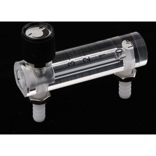 0-3L/min Oxygen Liter Flow Meter Measures Gas Flowmeter W/Control Valve For Air,Accuracy: 5