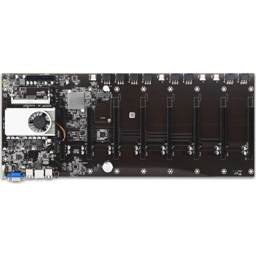 BTC-T37 Motherboard CPU Combo 8 PCIe 16X Slots VGA HDMI for BTC Mining Memory Integrated VGA Interface