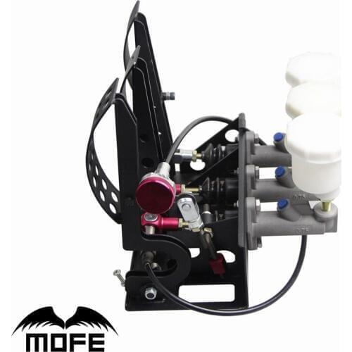 MOFE Products SPECIAL OFFER Floor Mounted Hydraulic Clutch Pedal Box With Balance Dash Adjuster+3 Plastic oil tank