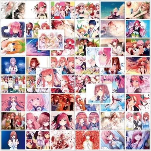 10/50Pcs The Quintessential Quintuplets Stickers for Motorcycle Phone Skateboards Laptop Luggage Pegatinas Classic Anime Sticker