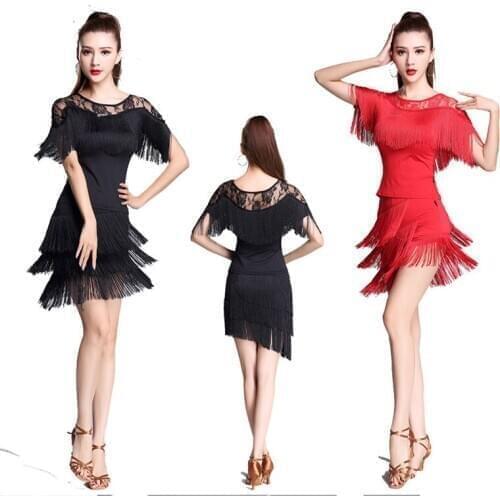Latin dance tops feminine dance clothes Jitba dance clothes new practice clothes tassels friendship chacha dance clothes