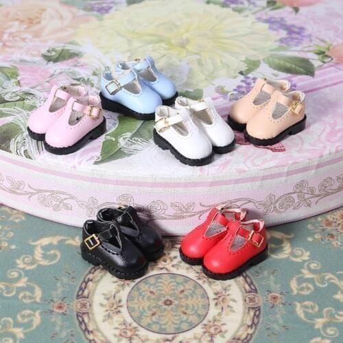 Shoes for 1/6 Blyth doll cute leather shoes 3.3cm in six colors suitable for JOINT body Free shipping