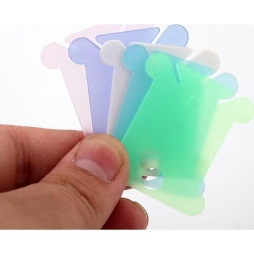 Embroidery Thread holder Floss Craft Bobbin Cross Stitch Storage Holder Plastic Sewing Thread Board Card Thread Organizer