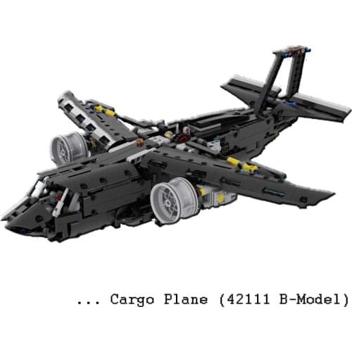MOC high tech aircraft building block model engine with 2 rotating turbines and moving pistons