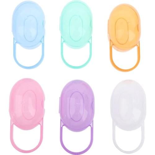 1 Pc Baby Solid Pacifier Box Soother Container Holder Infant Storage Box Travel Storage Case Safe Holder Pacifier PP Dummy Box
