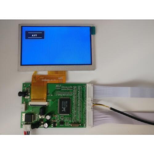 4.3 inch 480*272 LCD screen Controller Display with VGA 2AV Driver board Monitor Raspberry Pi Banana/Orange Pi