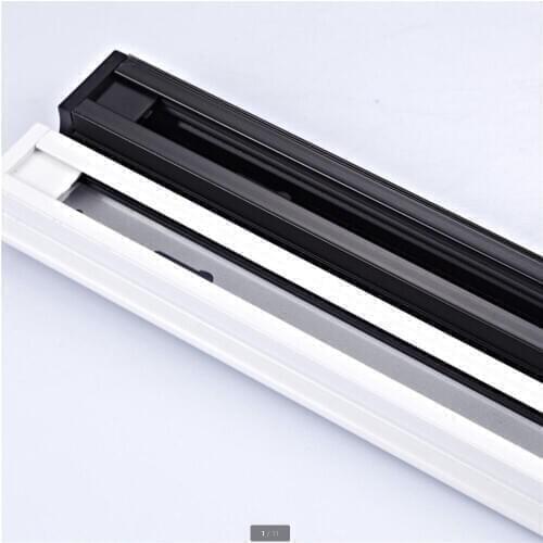 6pcs/lot 1M Track Rail for led track light , 2 wires Rails ,black/white body, Connectors for the rails , L I T connectors