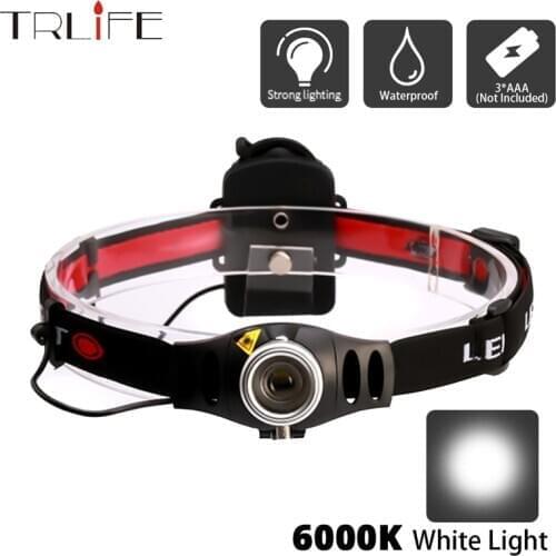 8000lums Cheap MINI Headlamp Powerful LED Headlight White Hard Hat Waterproof Head Lantern EDC Night Lamp for Hiking Camping