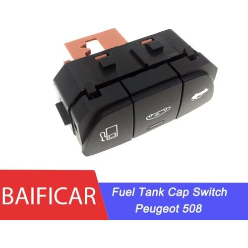 Baificar Brand New Genuine Fuel Tank Cap Button Start-stop Backup Trunk Luggage Switch 96752854XT For Peugeot 508 W23